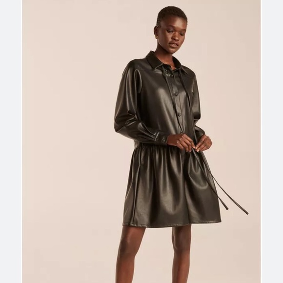 Rebecca Taylor Vegan Leather Romper - Picture 3 of 14